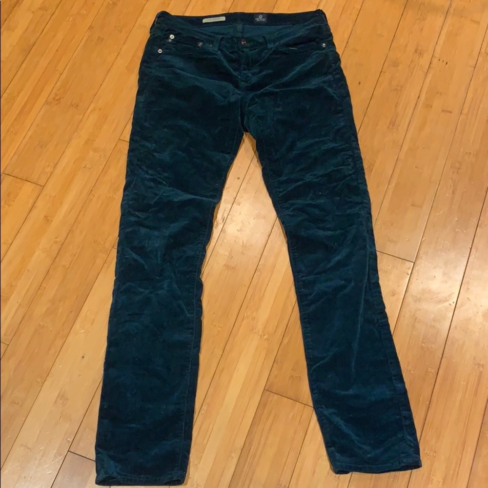 AG turquoise/teal corduroys